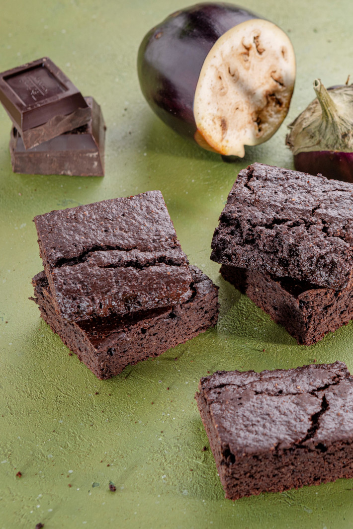 Zero Waste recipe eggplant brownies