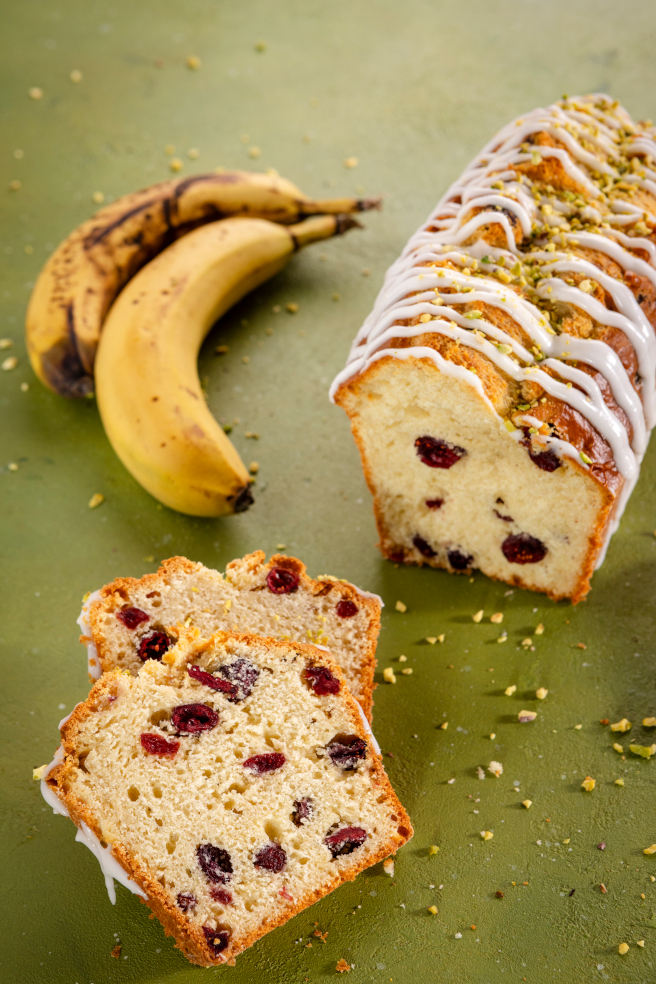 Zero Waste recipe banana cranberry bread