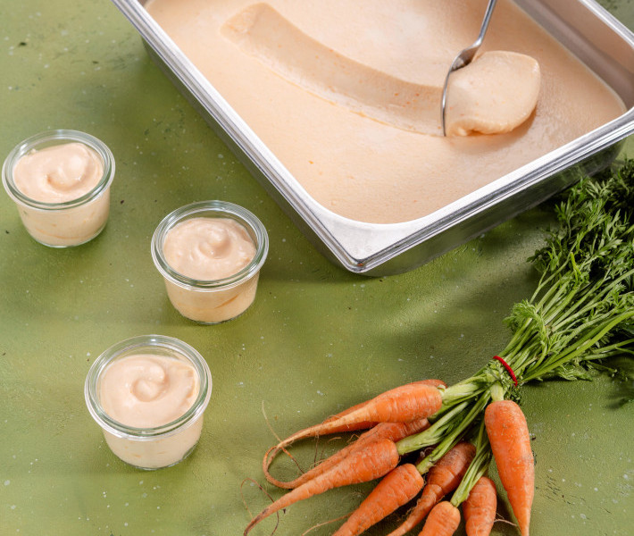 Zero Waste recipe tray of carrot yogurt